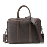 Leather Men's Business Briefcase Multifunctional