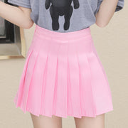 Korean Plaid High Waist Korean Pleated Skirt