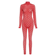 Autumn And Winter Women's New Fashion Sexy Hollow Sports Jumpsuit