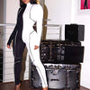Fashion Sports Stitching Skinny Jumpsuit