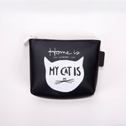Cat Silicone Key Case Small Wallet In Hand
