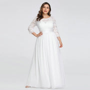 US Ever-Pretty Plus Size Floral Lace Bridesmaid Dresses Long Evening Party Gowns