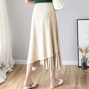 Hepburn Style High Waist Large Swing Umbrella Skirt