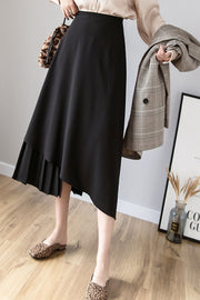 Hepburn Style High Waist Large Swing Umbrella Skirt
