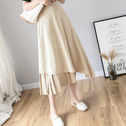Hepburn Style High Waist Large Swing Umbrella Skirt