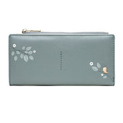 Printing Zipper Folding Wallet, Multi-Card Position PU Student Wallet, Wallet