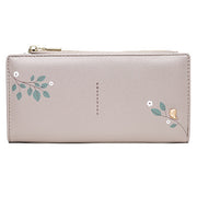 Printing Zipper Folding Wallet, Multi-Card Position PU Student Wallet, Wallet