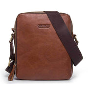 Black Angel  Retro Crazy Horse Cowhide Men's Shoulder Bag Leather Men's Messenger Bag