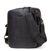 Black Angel  Retro Crazy Horse Cowhide Men's Shoulder Bag Leather Men's Messenger Bag