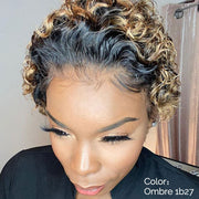 African small curly hair wig female short hair black fluffy explode chemical fiber hair explode wig headgear
