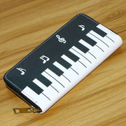 Ladies Wallet Clutch Bag Piano Note Coin Purse Wallet