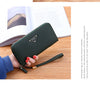 Casual Single Pull Ladies Wallet  Lychee Pattern Large Capacity Ladies Handbag Clutch