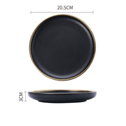Big Soup Bowl Rice Bowl About Household Ceramic Plate