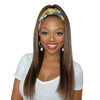 Highlight Color Straight Headband Wig