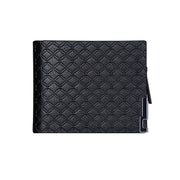 Men's Short Checked Horizontal Coin Purse