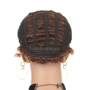 Short Human Hair Wig Natural Afri Kinky Curly Hair Wigs