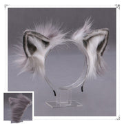 A Drop-In Japanese Lolita Headwear Cat Ears Fox Plush Hairpin Hair Accessories Hand-Made Simulation Beast Ears Headband