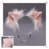 A Drop-In Japanese Lolita Headwear Cat Ears Fox Plush Hairpin Hair Accessories Hand-Made Simulation Beast Ears Headband