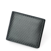 Carbon Fiber Pattern Anti-Theft Leather Men'S Wallet