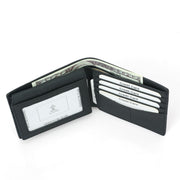 Carbon Fiber Pattern Anti-Theft Leather Men'S Wallet