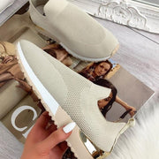 Flying Knit Socks Shoes Stretch Cloth 43 Size Women's Shoes