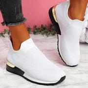Flying Knit Socks Shoes Stretch Cloth 43 Size Women's Shoes