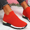 Flying Knit Socks Shoes Stretch Cloth 43 Size Women's Shoes