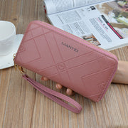 Double Zipper Clutch Purse Ladies Double-Layer Clutch