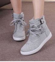 Spring And Autumn New Student Casual Shoes Sports Shoes Short Tube Canvas Shoes Women