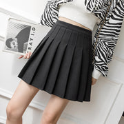 Women's Brown Woolen Pleated Skirt Skirt