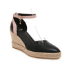 Womens Pumps Shoes Dorsay  Wedge Espadrille  Ankle Strap