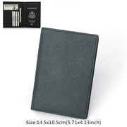 First Layer Cowhide Boarding Pass Wallet Passport Book Cowhide Passport Holder Wallet
