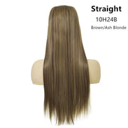 Wig Female One Piece Natural Long Straight Hair