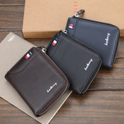 Men's Zipper Wallet, Driver's License Card Case, Men's Wallet