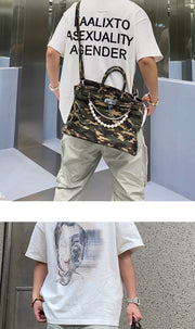 Kaalixto Phantom Short-sleeved T-shirt Mens Tide Ins Trend Cotton Loose Couple Clothes