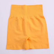 Solid High Waist Yoga Sport Shorts Women Gym Fitness Push Up