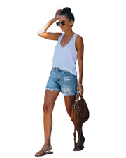 Women's Slim Denim Shorts