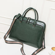 Cowhide Lady Briefcase Large Capacity Business Handbag A4 Document Bag Computer Bag