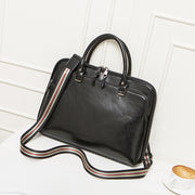 Cowhide Lady Briefcase Large Capacity Business Handbag A4 Document Bag Computer Bag