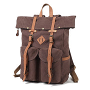 Wax Oil Canvas Backpack Oil Wax Backpack Retro Travel Bag Waterproof Canvas Backpack Travel Backpack Customization
