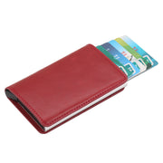 Automatic Eject Card Box Metal Aluminum Alloy Anti-theft Swipe Wallet Card Box Card For Men And Women