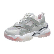 Summer Rhinestone Fairy Style Breathable Casual Sports Shoes