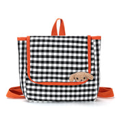 Children's plaid western style backpack
