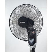 Sonashi Wall Fan SF-8070WR With Remote - White & Black.
