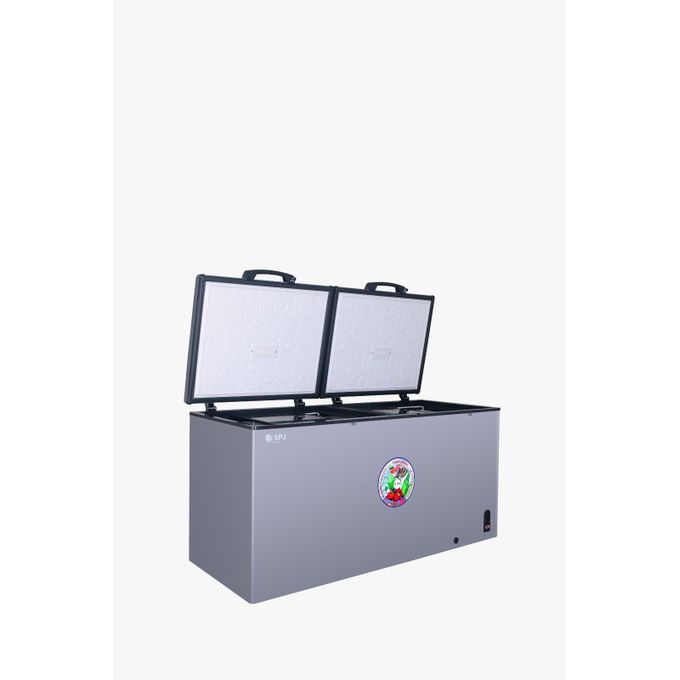 SPJ 660 Litres Hard Top Double Door Deep Freezer – Silver (5YRS WRNTY)