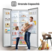 Hisense 560 Liters Side By Side Refrigerator RC-56WS4S2 - Silver 3 Yrs Wrnty