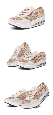 Lace breathable mesh sneakers