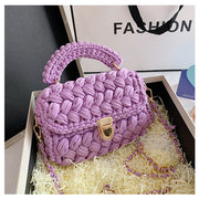 Homemade Diy Material Crochet Hand Messenger Bag