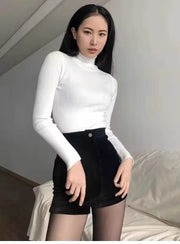 Women's High Waist Wide Leg Corduroy Shorts