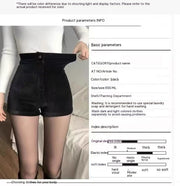 Women's High Waist Wide Leg Corduroy Shorts
